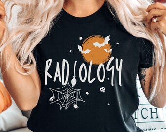 Radiology Halloween Shirt, Spooky Radiology Team Shirts, Fall Rad Tech T-Shirt, Radiology Technologist Appreciation Gift, X-Ray Tech Tees