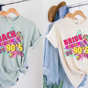 90s Bachelorette Shirts, Retro Bachelorette Party Shirts, 90s Bride Shirt, Nashville Bach of the 90s Comfort Colors Tees, 90s themed Wedding