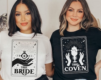 Celestial Bachelorette Shirt, Tarot Bachelorette Party Shirts, Witchy Bride Shirt, Spooky Bridal Party Tee, Bridesmaid Spooky Wedding TShirt