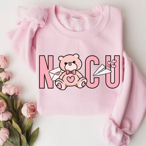 NICU Nurse Sweatshirt, Cute NICU Valentines Shirt for Neonatal Intensive Care Unit Nurse Crew, Neonatal ICU Nurse Sweater, Nursing Grad Gift