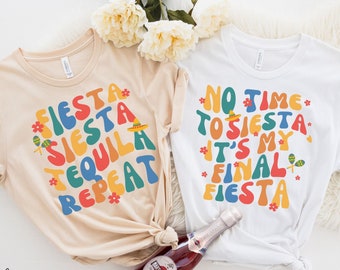Final Fiesta Bachelorette Party Shirts, Matching Cinco De Mayo Bachelorette Shirts, Mexico Girls Trip Shirts, Mexican Bridal Party Shirts