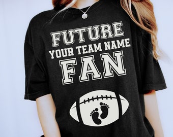 Custom Football Pregnancy Shirt, Football Pregnancy Announcement Shirt, Fall Maternity Shirt, Thanksgiving Gift for New Mom, Sports Pregnant