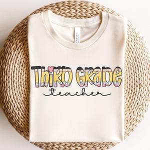 Third Grade Teacher Shirt, Pencil 3rd Grade Shirt, Team Teacher Shirt, 3rd Grade Squad Shirts, Back to School Tee, First Day of School Shirt