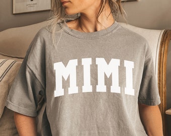 Mimi Shirt, Gift for Mimi, Grandma Comfort Colors Shirt, Promoted to Mimi T-Shirt, Mimi Life Tee, New Mimi Shirt, Retro Mimi Birthday Shirt