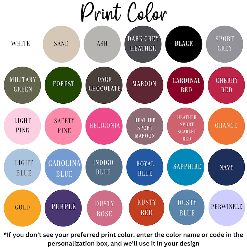 K&ouml;nnte beinhalten: Eine Farbkarte mit 24 verschiedenen Farbmustern. Die Farben sind in Reihen und Spalten angeordnet. Die Farben umfassen Wei&szlig;, Sand, Asche, Dunkelgrau meliert, Schwarz, Sportgrau, Milit&auml;rgr&uuml;n, Wald, Dunkle Schokolade, Weinrot, Kardinalrot, Kirschrot, Hellrosa, Sicherheitsrosa, Heliconia, Sport-Maroon meliert, Sport-Scharlachrot meliert, Orange, Hellblau, Carolina-Blau, Indigo-Blau, K&ouml;nigsblau, Saphir, Marineblau, Gold, Lila, Altrosa, Rostrot, Staubblau und Flieder.