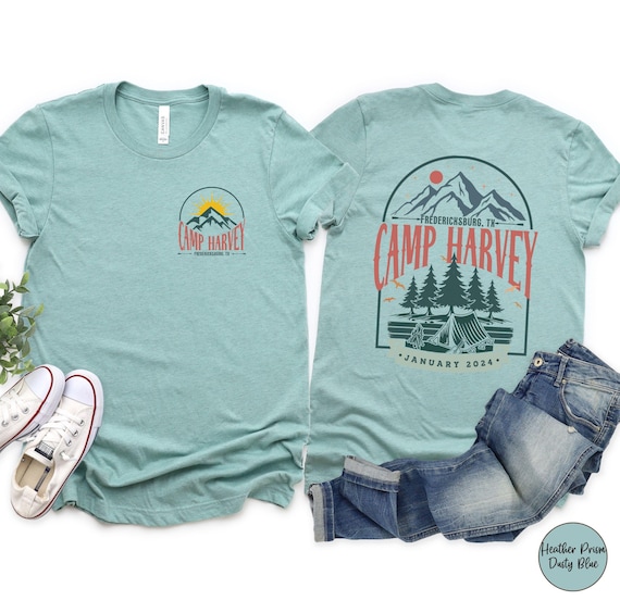 Custom Camp Shirt, Matching Family Camping Shirts, Personalized Camping Gifts, Camp Crew Shirt, Mountain Hiking Tees, Camping Trip T-Shirt