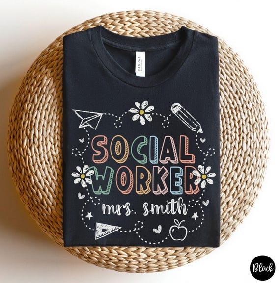 Custom School Social Worker Shirt, Social Worker Shirt, Teacher Team Shirts, School Social Worker Graduation Gift, MSW Tee, LSW LCSW Office