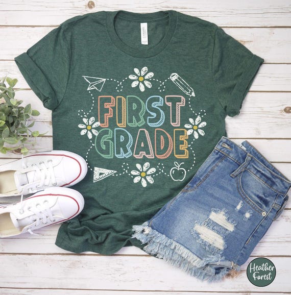 First Grade Shirt, 1st Grade Teacher T-Shirt, First Grade Teacher Tee, Team Teacher Shirt, First Day Of School Shirt, Back to School Gifts