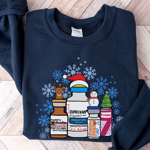 Funny CRNA Nurse Christmas Sweatshirt, Propofol Anesthesia Shirt, ER Ed ICU Cricital Care Sweater, Gift for Anesthetist Anesthesiologist Tee