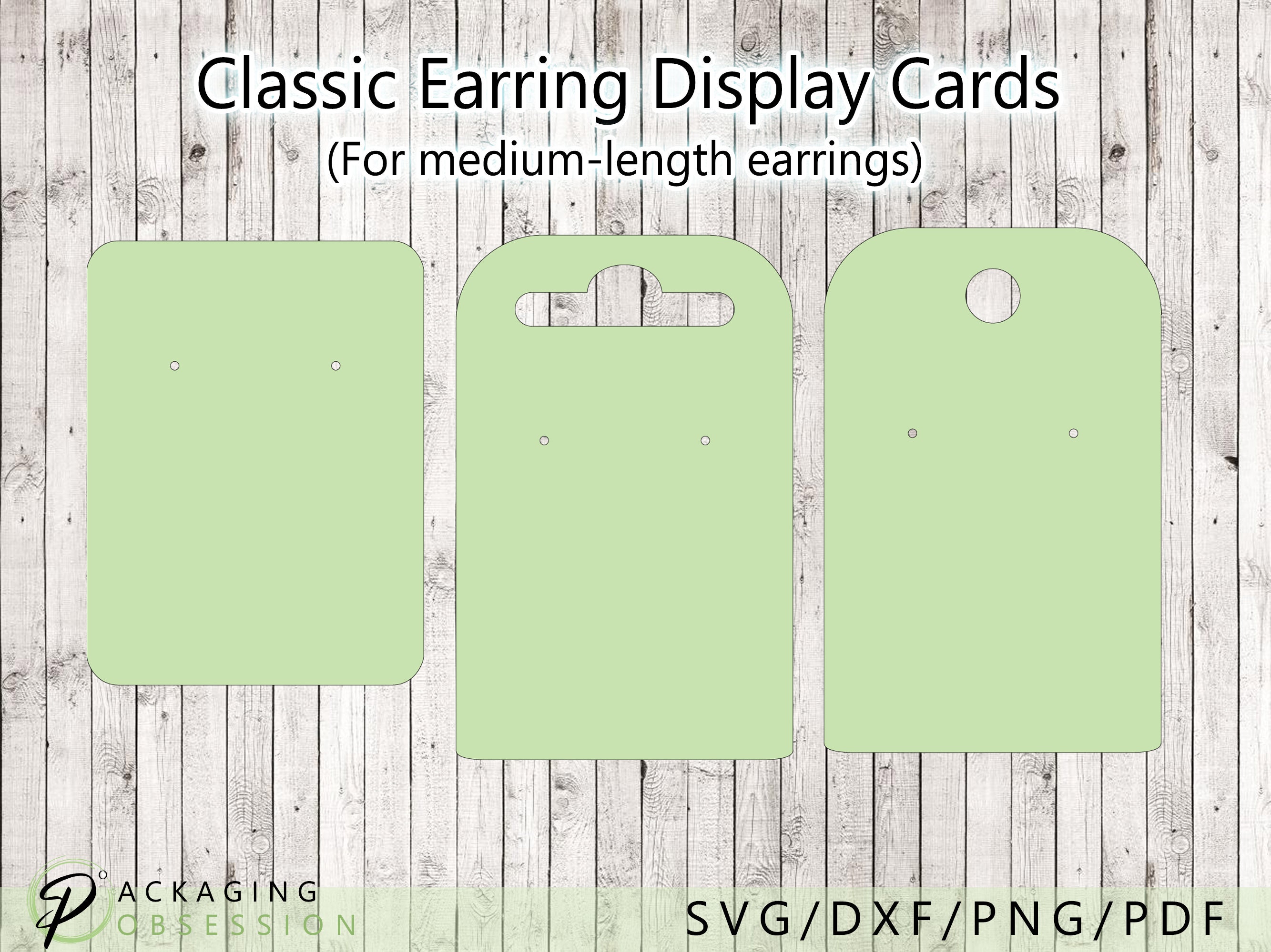 Custom Jewelry Display Card Template, Earring Jewellery Display Card, Earring  Display Card, Earring Tags, Earring Packaging 