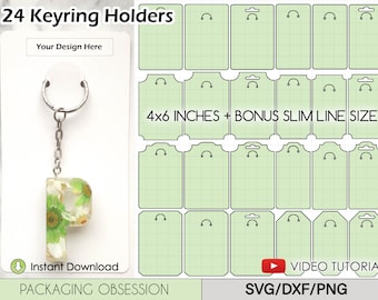 Keyring Holder svg, Keychain Display Card svg, Keyring Display Card svg, Keychain Packaging svg, Keychain Card svg, Keychain Card Holder svg