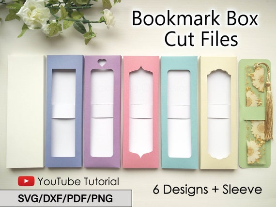 Bookmark Box Svg, Bookmark Holder Svg, Bookmark Display Card Svg, Bookmark  Sleeve Svg, Resin Bookmark Packaging, Bookmark Sleeve Svg 