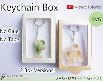 Keychain Box Svg, Keychain Box, Keyring Display Card, Keychain Display Card, Keychain Packaging, Keychain Holder SVG, Keyring Box Template