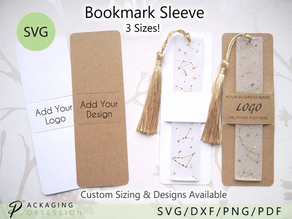 Bookmark Sleeve Svg, Bookmark Display Card Svg, Bookmark Holder Svg,  Bookmark Svg, Bookmark Box Svg, Resin Bookmark, Custom Packaging 