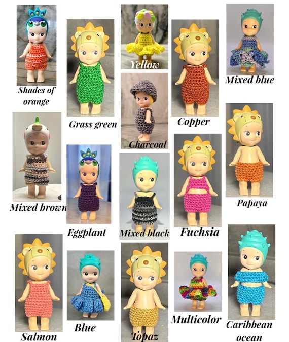 Crochet Clothes & Accessories for Sonny Angel Doll - Handmade Outfit