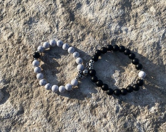 Friendship Companion Bracelets, Gift for Women Men Mothers Wife, Volcanic Beads, Couples Magnetic bracelet