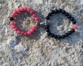 Friendship Companion Bracelets, Gift for Women Men Mothers Wife, Volcanic Beads, Couples Magnetic bracelet