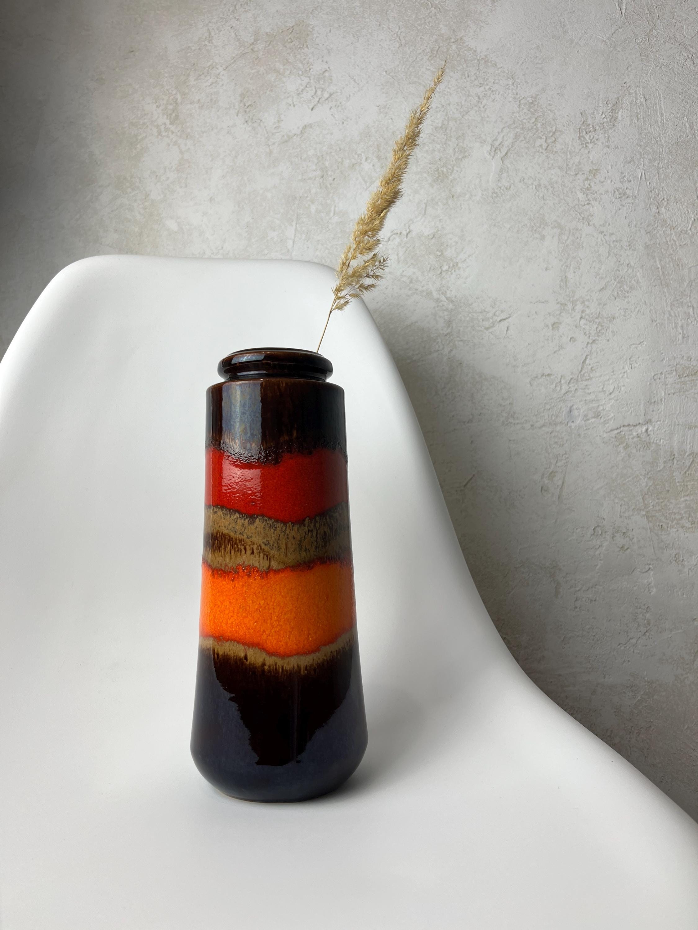 ヴィンテージ 60年代 70年代 Fat Lava Scheurich 花瓶 206-26 アート