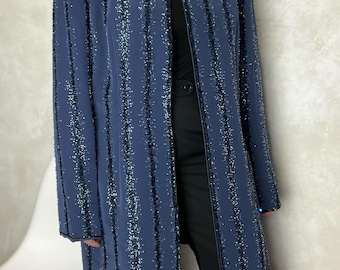 Vintage Avanti Designs Beaded Evening Coat - Size L