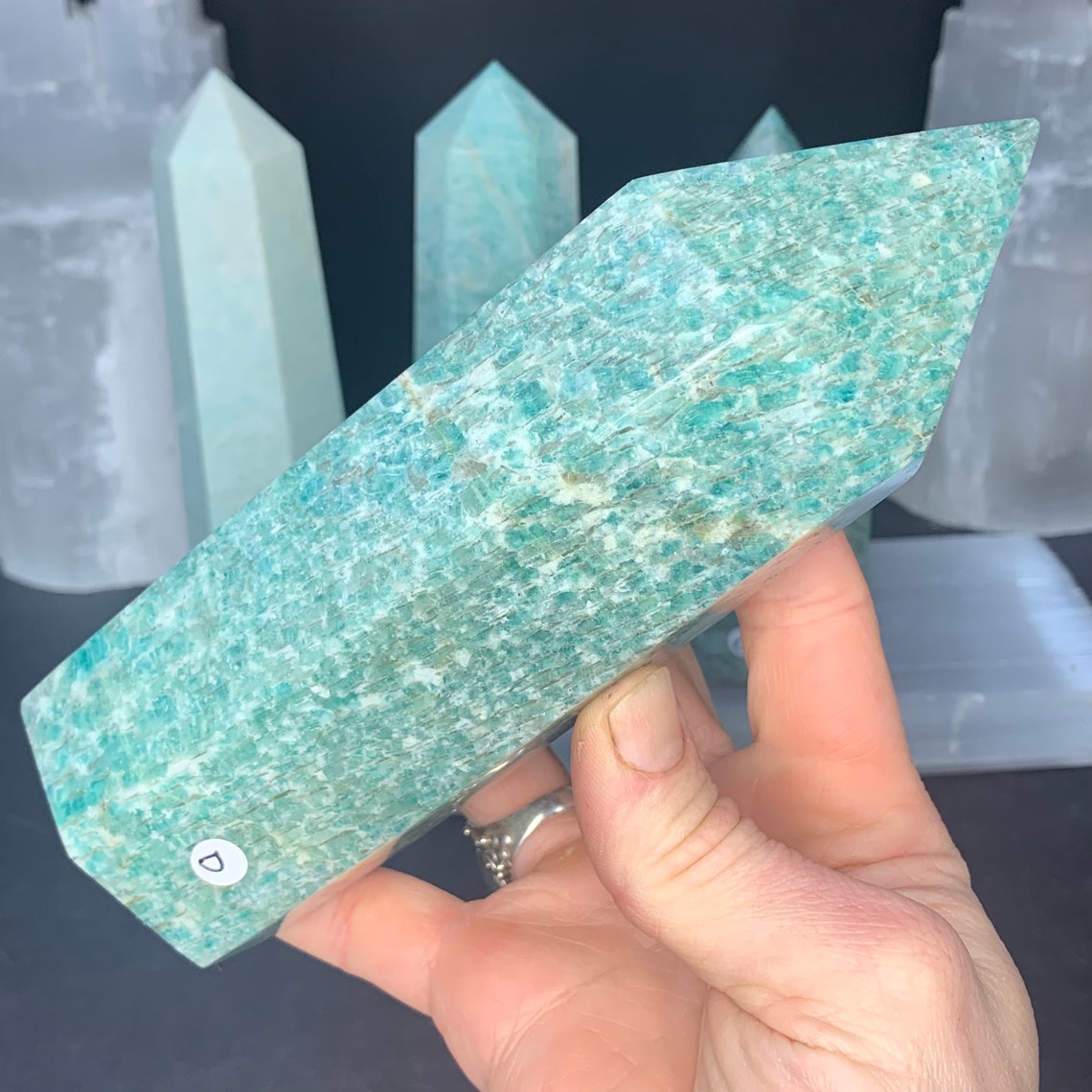 Large Amazonite Tower - Natural Stone Crystal for Healing and Home ...