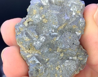 Galena with chalcopyrite and quartz specimen