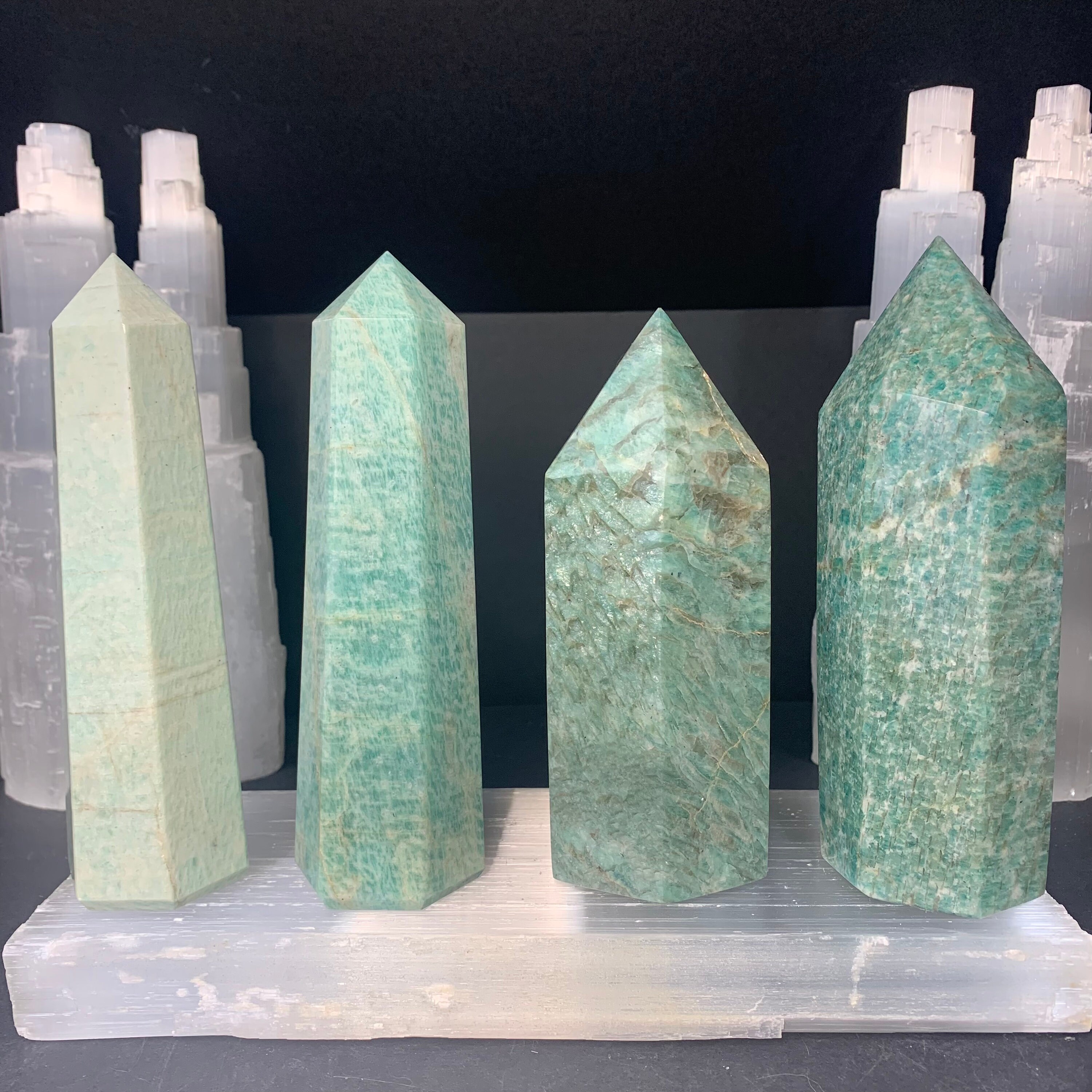 Large Amazonite Tower - Natural Stone Crystal for Healing and Home ...