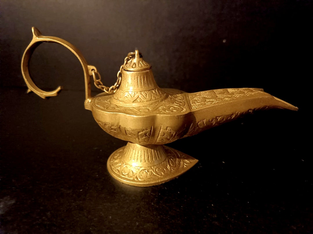 Aladdin Magical Oil Lampoil Lamp Giftsgenie Lamp Etsy