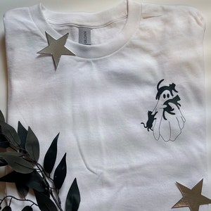 Ghost Cat Lady Shirt - Ghost With Cats Shirt - Halloween Shirt - Spooky Ghost With Cats Shirt