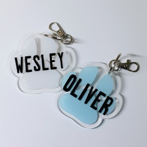 Personalized Dog Keychain - Pet Keychain - Cute Pet Name Keychain - Dog Keychain - Cat Keychain - Fur Baby