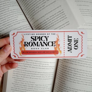 Spicy Romance Book Club - Book Club Bookmark - Cute Bookmark - Bookish - Cute Bookmark - Smutty - Smut Bookmark