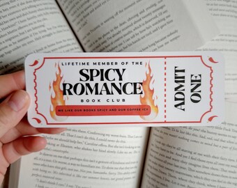 Spicy Romance Book Club - Book Club Bookmark - Cute Bookmark - Bookish - Cute Bookmark - Smutty - Smut Bookmark