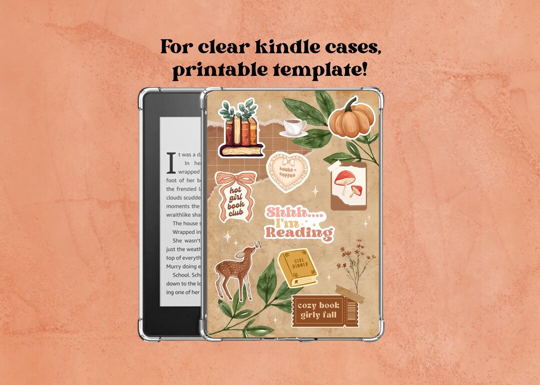 Fall & Autumn Aesthetic Kindle Insert - Kindle Clear Case Insert - Cute ...
