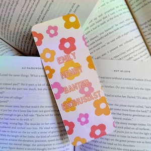 Emily Henry Banter Enthusiast Bookmark - Happy Place - Book Lovers - Funny Story - Beach Read - Bookish - Cute Bookmark