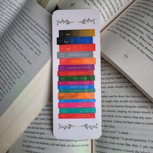 SJM Universe Bookmark - SJM Bibliography Bookmark - Funny Bookmark - Throne Of Glass - Crescent City - ACOTAR - Bookish - Cute Bookmark
