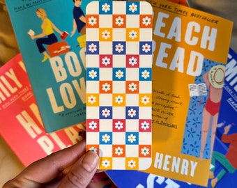 Emily Henry Bookmark - Happy Place - Book Lovers - Funny Story - Beach Read - People We Meet On Vacation - Bookish - Cute Bookmark