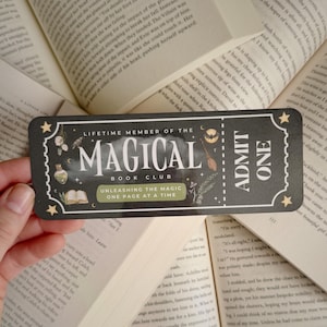 Magical Book Club Bookmark - Bookish - Cute Bookmark - Witchy Bookmark