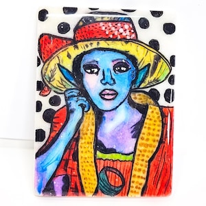 Bisa Butler Art Tribute: Hand-Painted African American Heritage, 3D Floating Frame