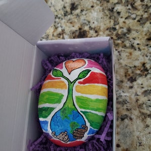 Earth Painting, Earth Day Every Day, Pride, Love, Earth, Peace - Etsy