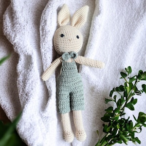 Peter Cotton Tale Rabbit Doll, Knit Doll, Gender Neutral Simple Toy Peter Cotton Tale