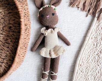 Peter Cotton Tale Rabbit Doll, Knit Doll, Gender Neutral Simple Toy