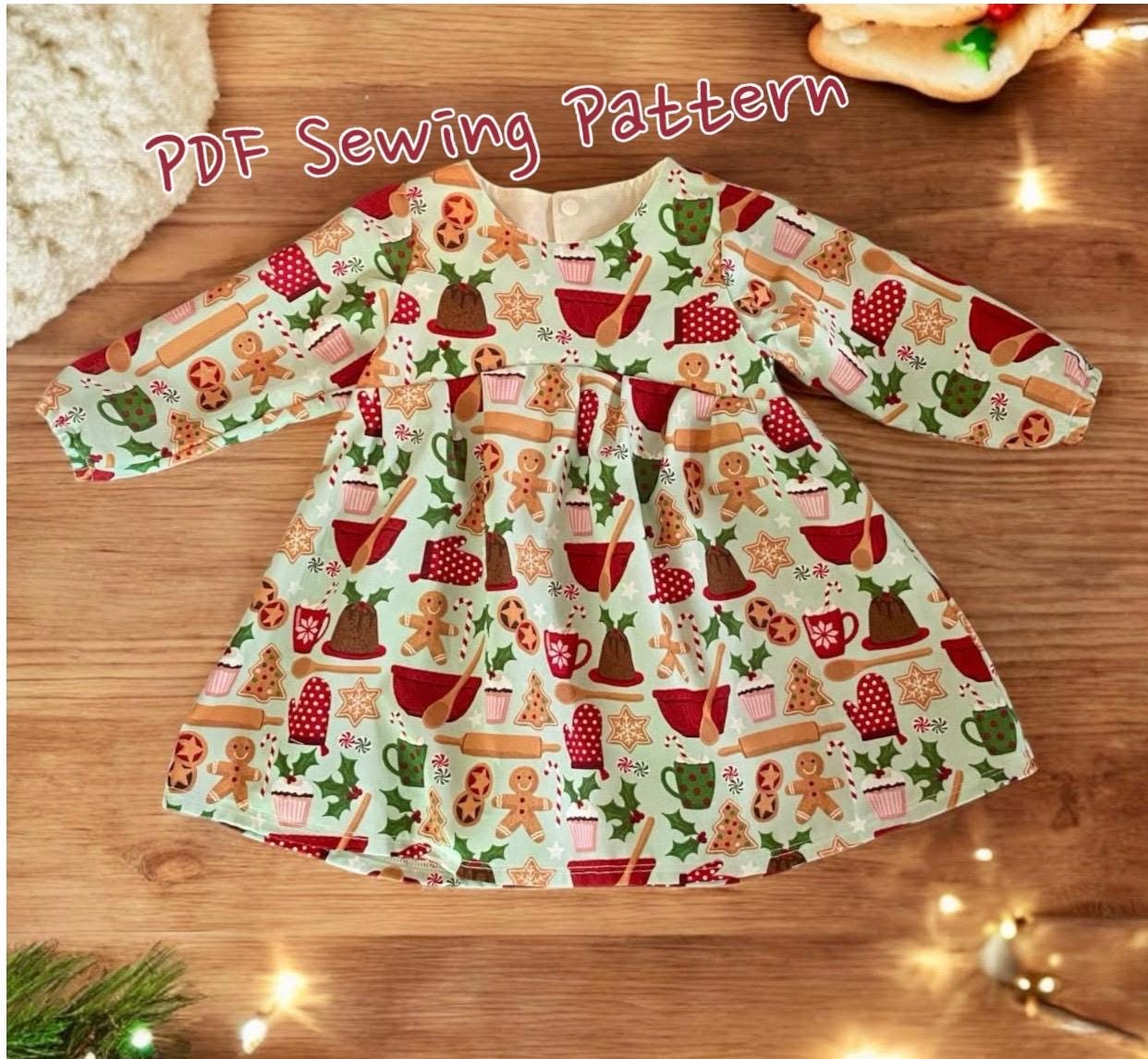 white christmas dresses Girl Christmas Dress Baby Girl Dress Toddler Winter Red Long Sleeve Doll Collar Pageant Princess Dress, Red / 3-4 Years (110cm) main image 0