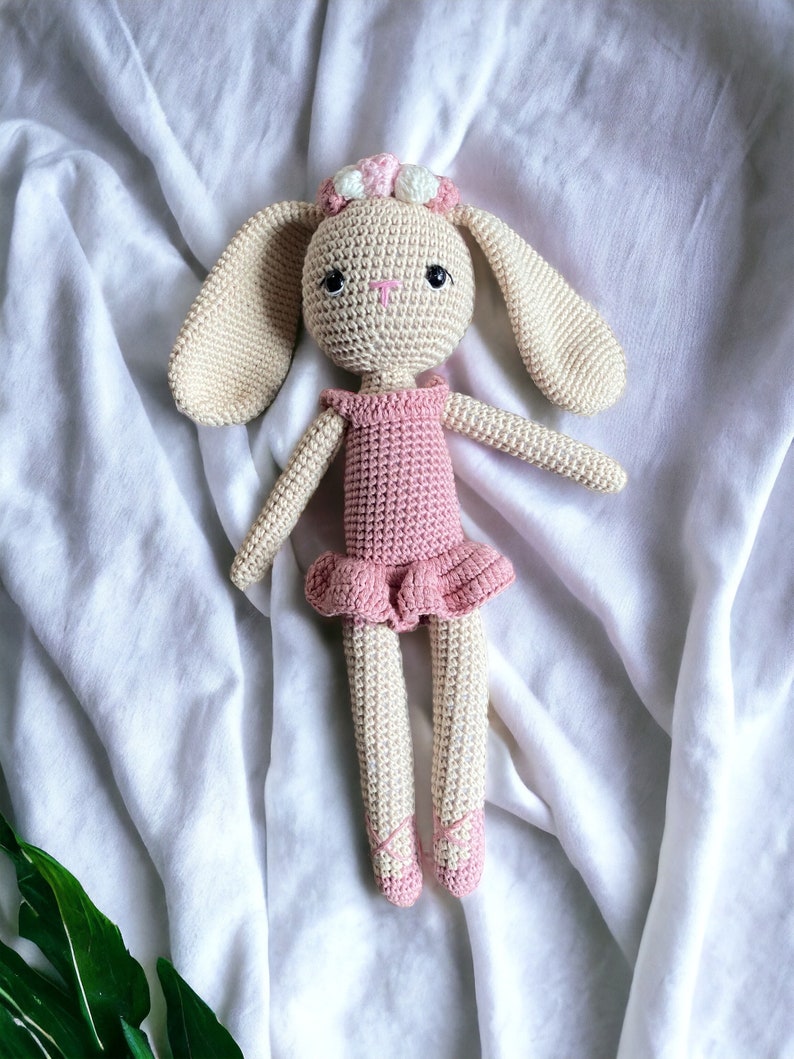 Peter Cotton Tale Rabbit Doll, Knit Doll, Gender Neutral Simple Toy Lulu Ballerina