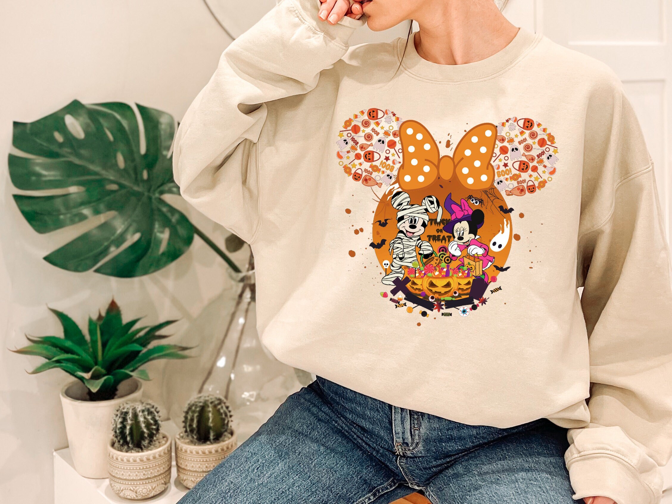 Disney Halloween Sweatshirt, Cute 