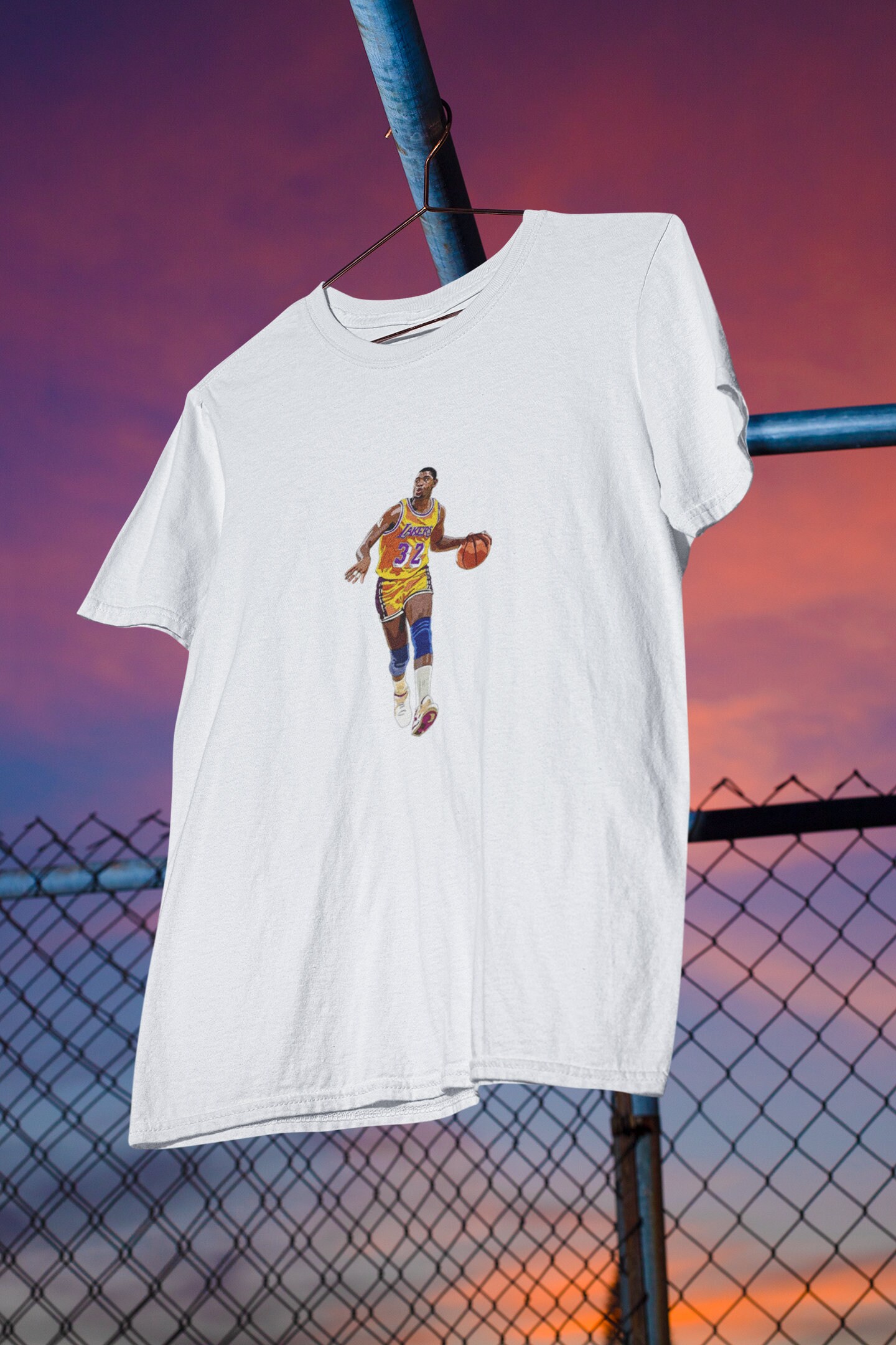 Magic Johnson Caricature Graphic T-Shirt Dress for Sale by