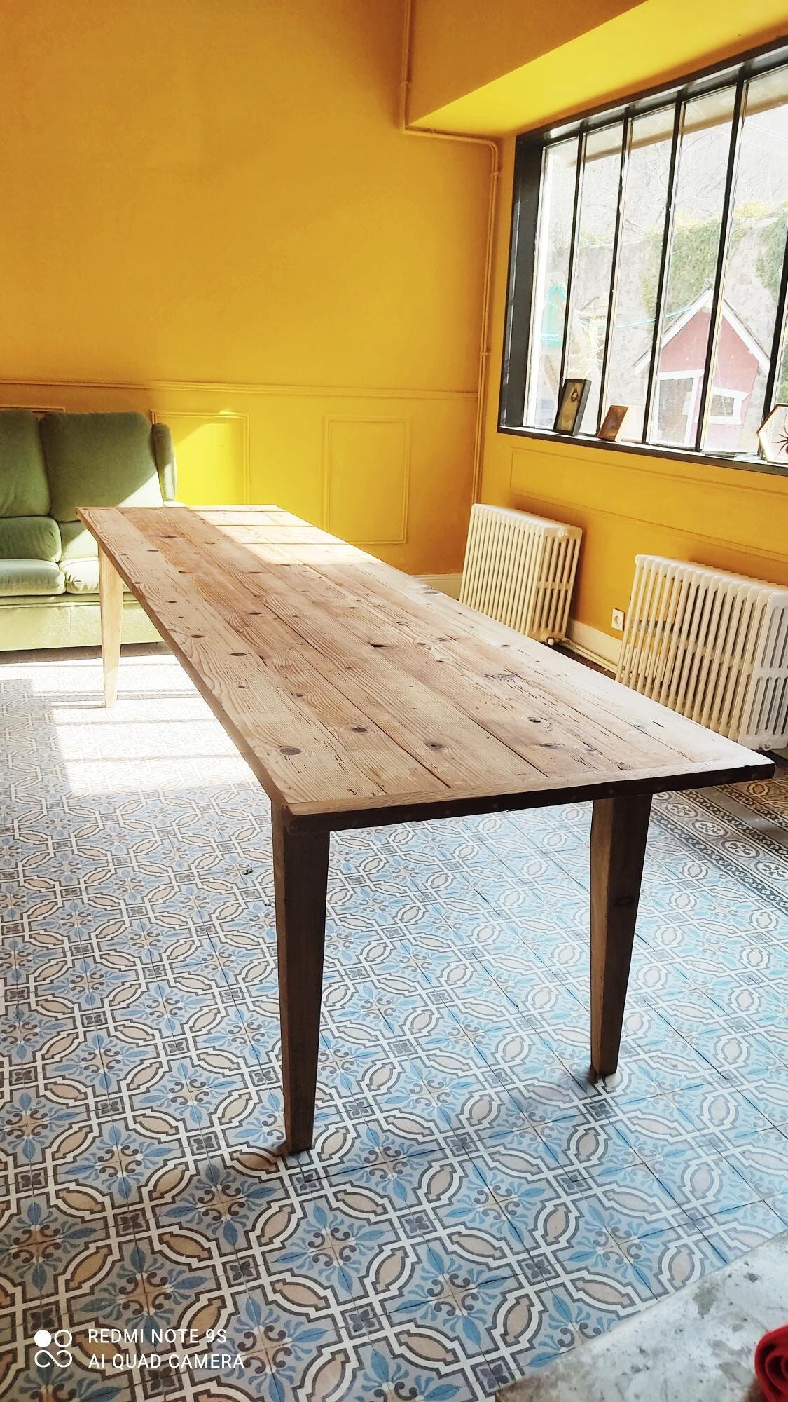 Grande Table de Ferme 306cm Rare Par Sa Taille