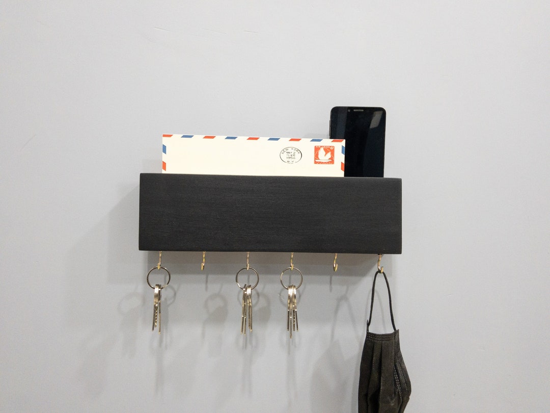 Key Hooks for Wall, Leash Holder, Dog Leash Holder, Wall Mail Organizer