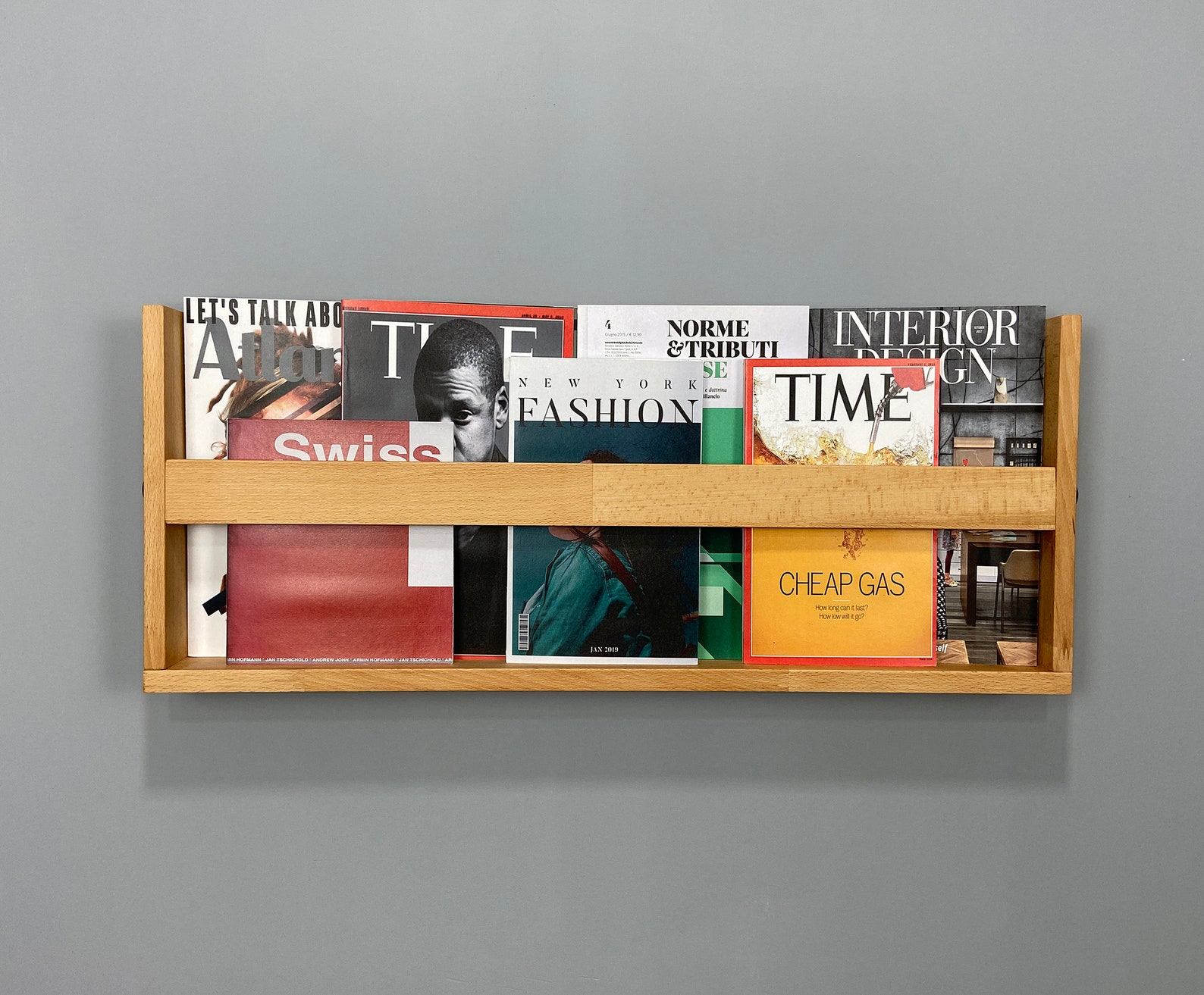 Magazine Rack Wall Hung Wooden Magazine Holder Modern Wall Etsy Australia