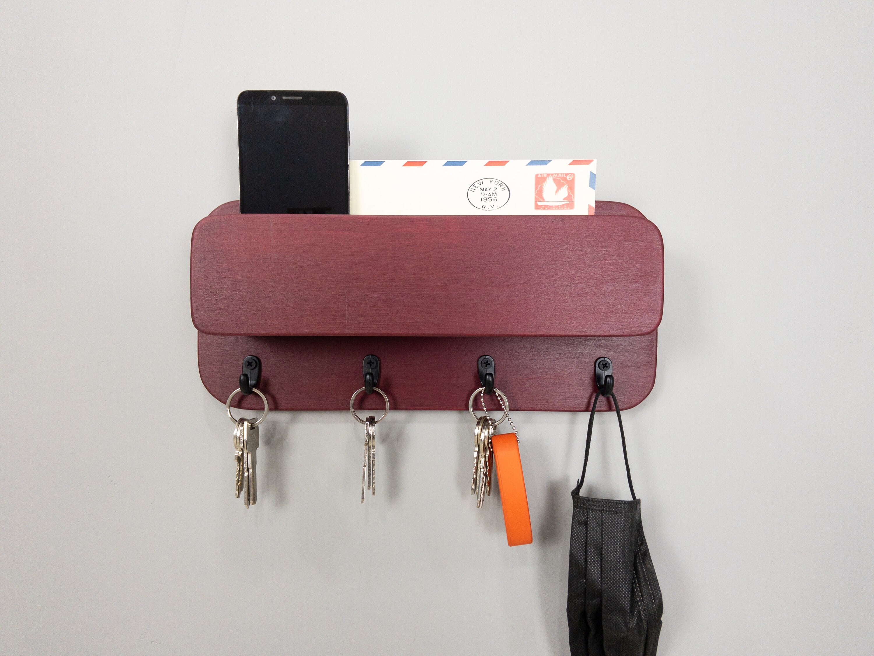 Wall Key Holder Modern Key Holder for Wall Mail Key Holder Etsy