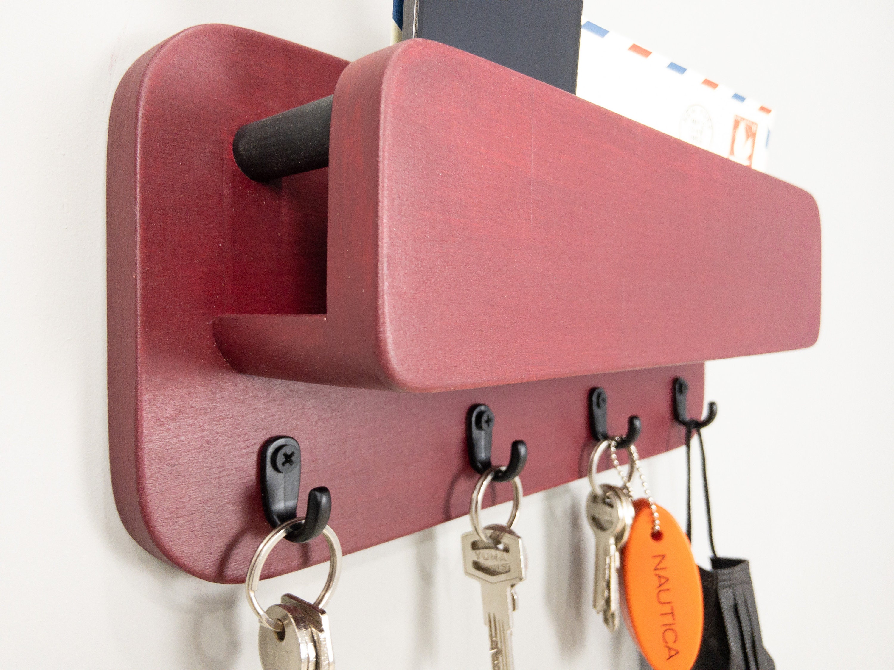 Wall Key Holder Modern Key Holder for Wall Mail Key Holder Etsy