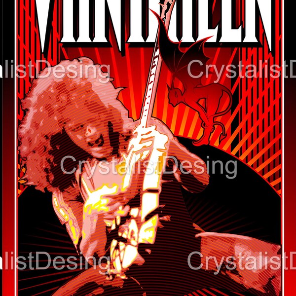 Eddie Van Halen PNG l Van Halen PNG l Retro PNG l Retro l Retro Arts l Van Halen Arts l Van Halen l Van Halen Prints